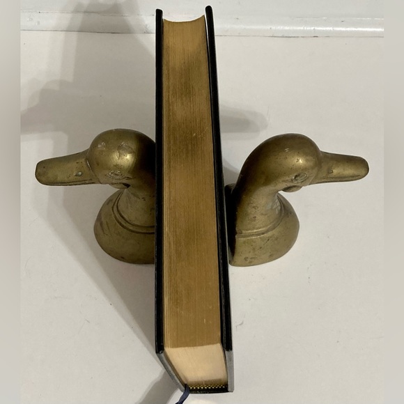 Accents Vintage Brass Bookends In The Shape Of Duck Heads Poshmark
